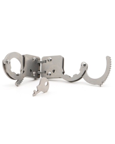 Menottes de pouces articulées Fingy Restrict Métal sextoys et accessoires sur La Boutique du Hard