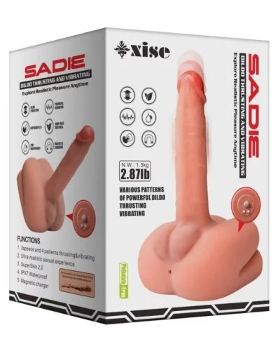 Masturbateur avec pénis vibrant Sadie 16.5 x 4.5cm sextoys et accessoires sur La Boutique du Hard