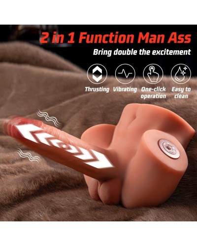 Masturbateur avec pénis vibrant Zoe 16.5 x 4.5cm sextoys et accessoires sur La Boutique du Hard