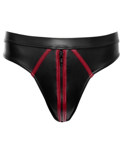 String avec zip Menecio Noir-Rouge sextoys et accessoires sur La Boutique du Hard