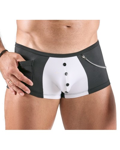 Boxer sexy Nestor Noir-Blanc sextoys et accessoires sur La Boutique du Hard