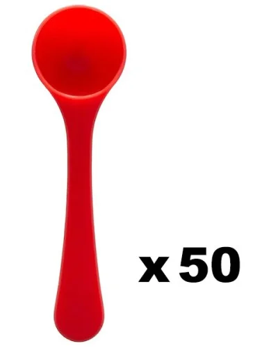 Pack de 50 cuillères rouges - Dosage 6g
