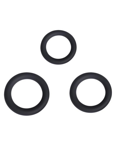 Lot de 3 Cockrings Perfoz 28-40 mm Noirs