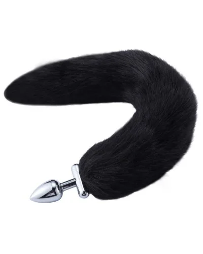 Plug queue de renard convertible bijou Foxy roxy queue 39cm noir