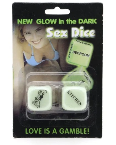 Dés coquins Glow dark