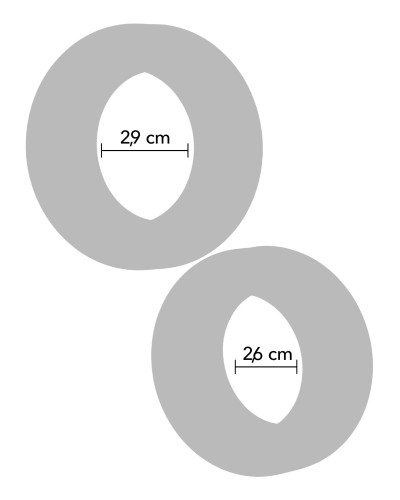 Lot de 2 Cockrings Double Stackers 26-29mm