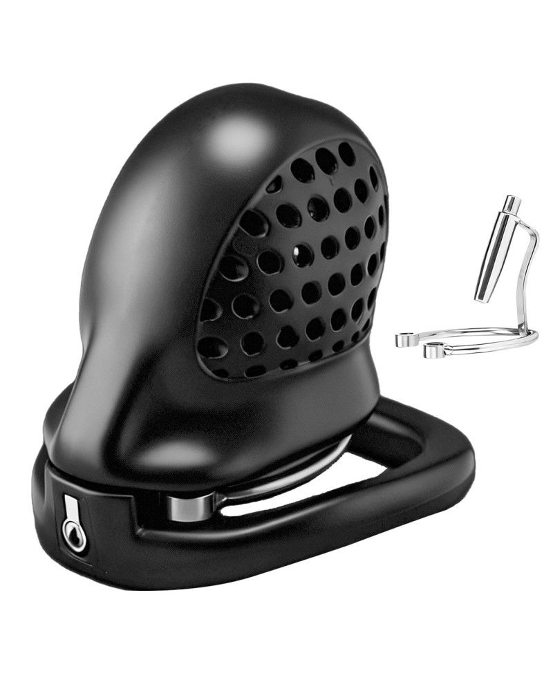Cage de chasteté avec Plug urètre Rodendick 7 x 3.5cm