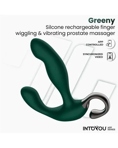 Stimulateur prostatique vibrant Greeny 10 x 2.5cm