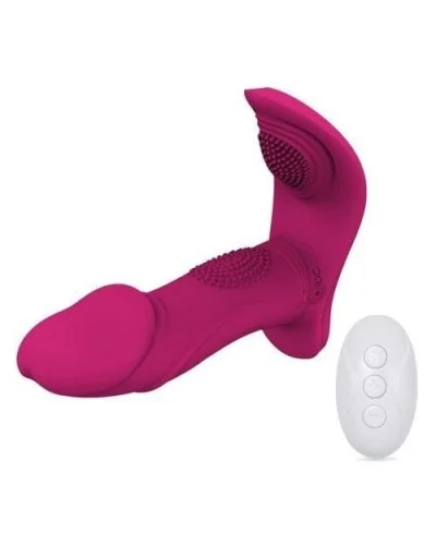 Double stimulateur Doblevibes rose 11 x 3cm