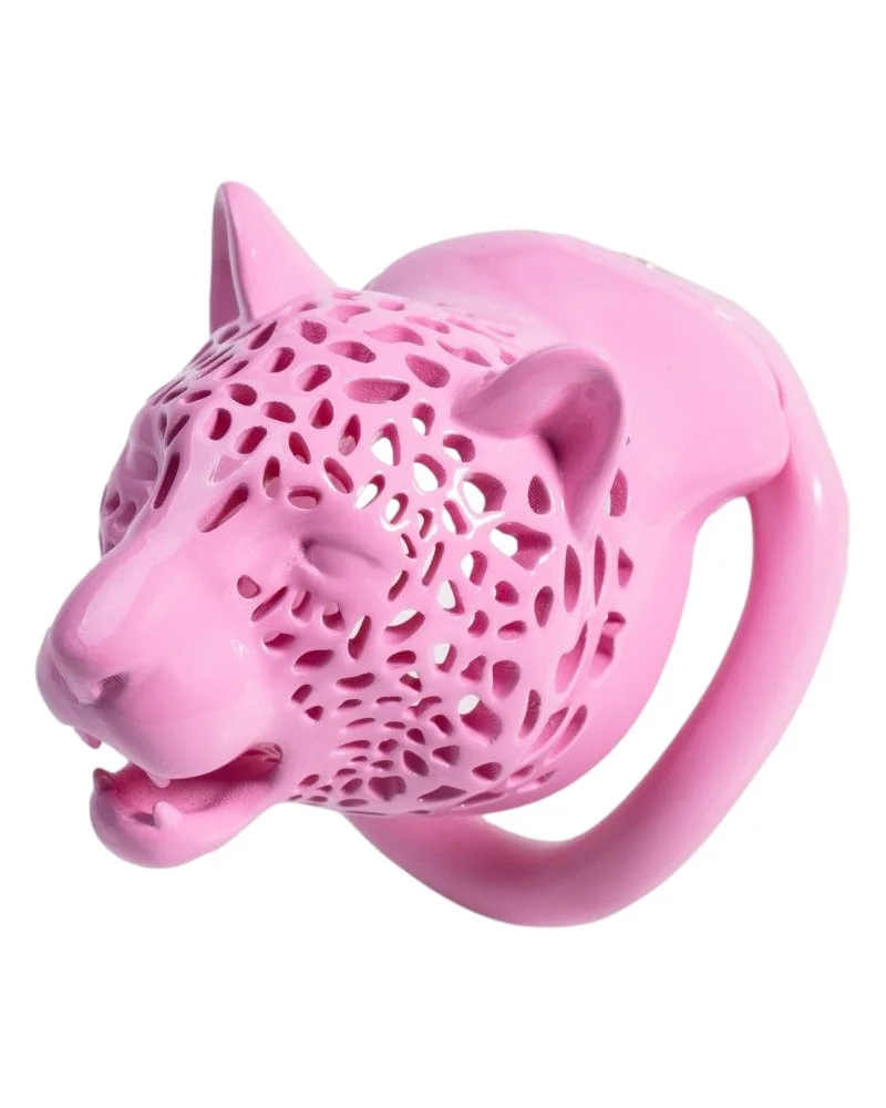 Cage Léopard 7 x 3.3 cm Rose