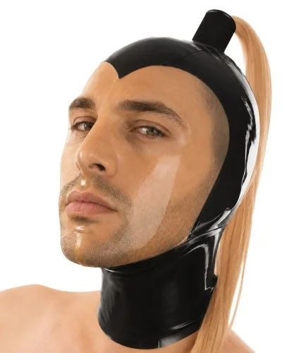 Cagoule en latex Blondtail Noir