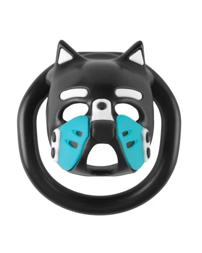 Cage Puppy 4.5 x 3.2 cm Noir-Bleu