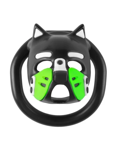 Cage Puppy 4.5 x 3.2 cm Noir-Vert