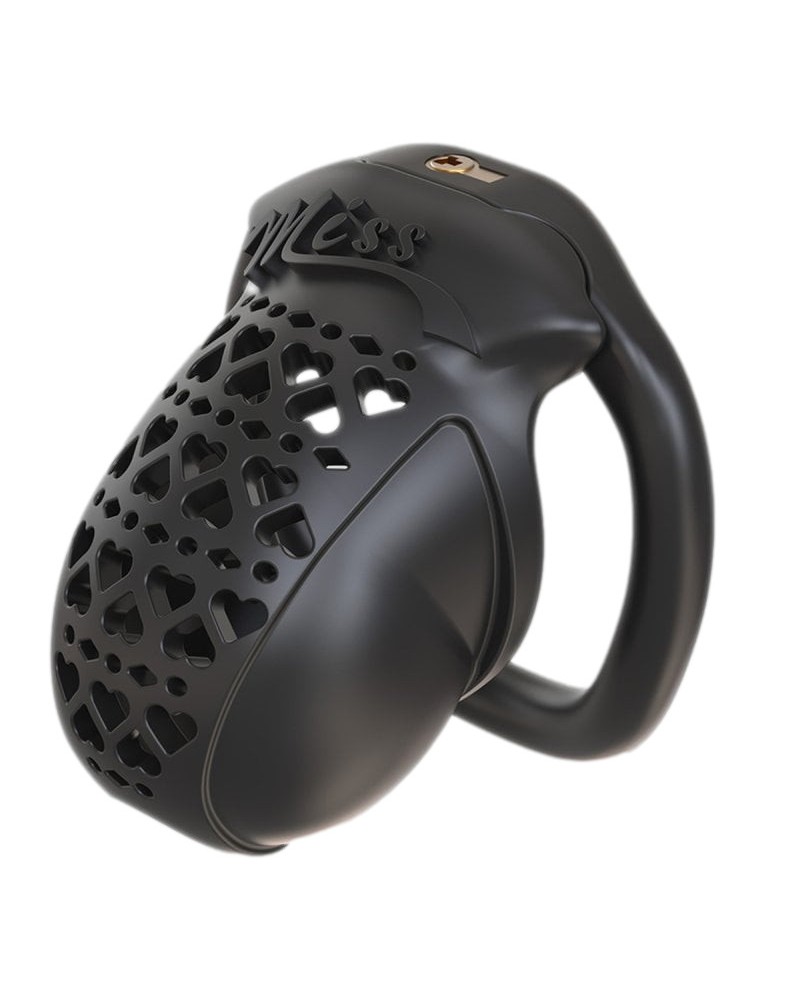 Cage Miss Heart 6.5 x 3.1 cm Noire