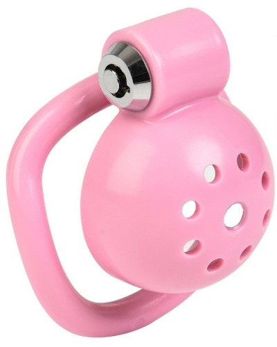 Cage courte Round Lock 4 x 3.5 cm Rose