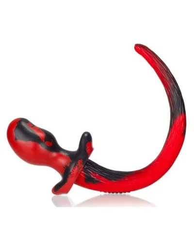 Plug Queue de chien Mastiff 12 x 7 cm Rouge pas cher