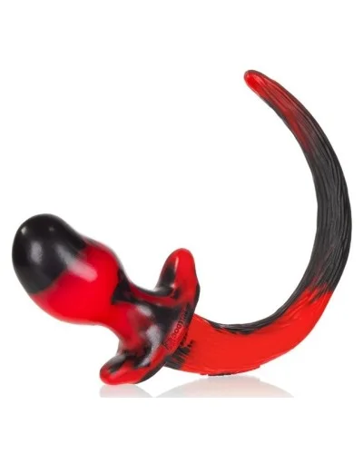 Plug Queue de chien Mastiff 12 x 7 cm Rouge pas cher