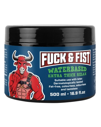 Lubrifiant épais Eau Fuck & Fist Extra Thick Relax 500ml