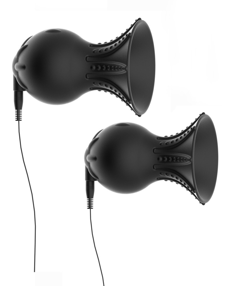 Suce tétons Électro Shock Nipples 35 mm Noirs
