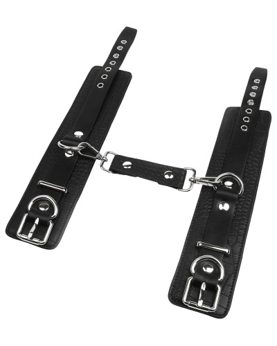 Menottes de poignets - motif Croco Feros Noires