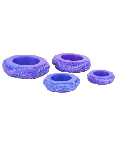 Lot de 4 Cockrings Oktopus Violets