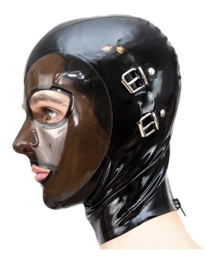 Cagoule en latex Modul Face Noire
