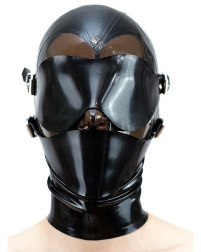 Cagoule en latex Modul Face Noire