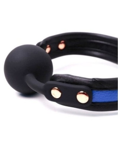 Bâillon boule silicone Colorsband gag 41mm Bleu