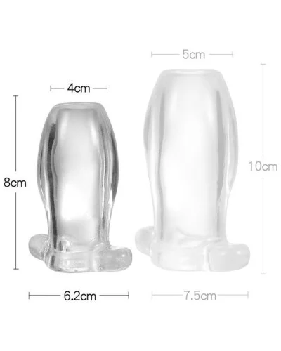 Plug Tunnel Anal Nymbus Transparent  7 x 4 cm pas cher