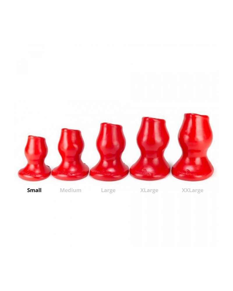 Plug Tunnel Pig-Hole rouge Small - 7 x 4.5 cm pas cher