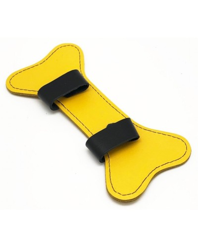 PUPPY OS  EN CUIR JAUNE pas cher