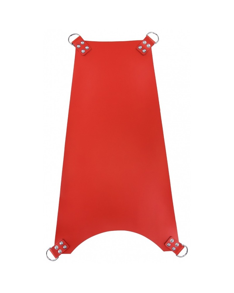 Sling en cuir 4 Points AjustE Rouge pas cher