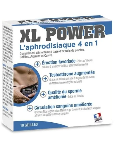 Stimulant Erection XL Power 10 gElules pas cher