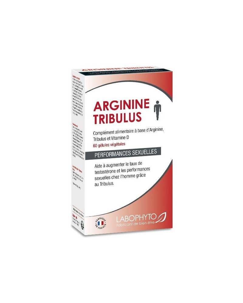Stimulant sexuel Arginine Tribulus- Boite de 60 gElules pas cher