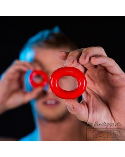 Zizi Top Cockring Lot de 2 Rouge pas cher