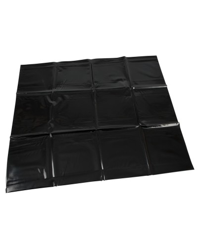 Taie d'oreiller noire en Vinyle 80 x 80cm pas cher
