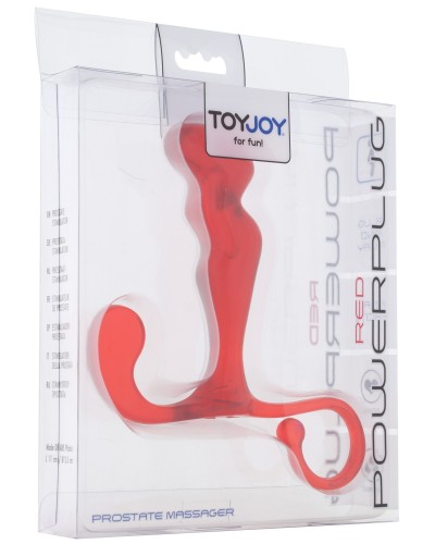 Stimulateur de prostate Power Plug 10 x 3 cm Rouge pas cher