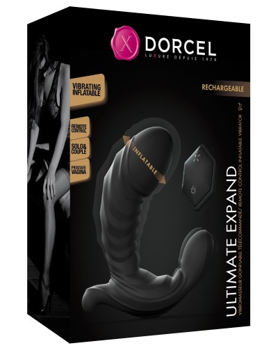Stimulateur de prostate Vibrant et Gonflable Ultimate Expand Dorcel 9 x 5cm pas cher