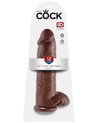 Gros gode King Cock 26 x 7.8 cm Brown pas cher