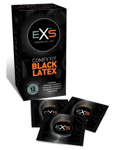 PrEservatifs Latex Black x12 pas cher