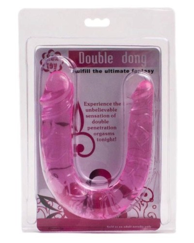 Jelly Double Dildo 11 x 3 cm Rose pas cher