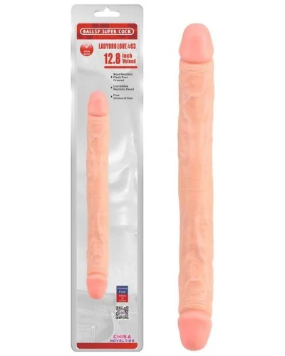 Double Gode LadyBro 32 x 3.5 cm pas cher