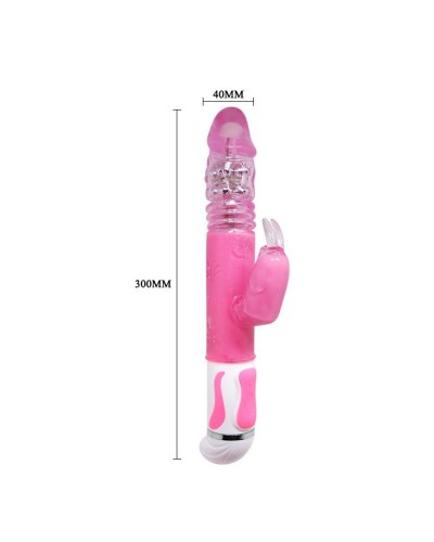 Rabbit Geant Multi Vibes 15 x 4 cm Rose pas cher