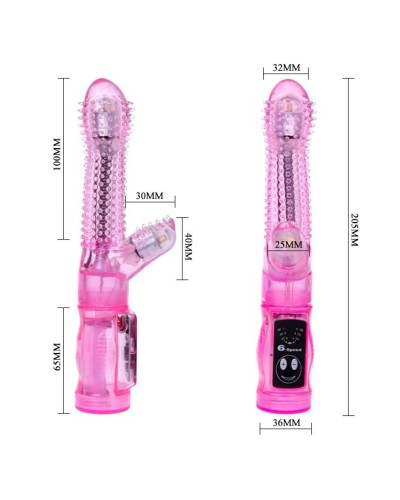 Vibro Rabbit Thorny 6 vitesses Rose pas cher