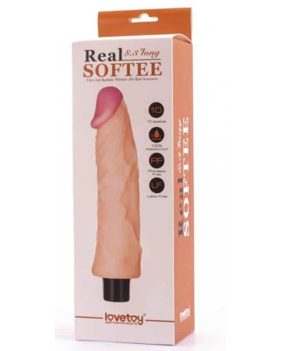 Dildo Vibrant Rel Softee 17 x 4.8cm pas cher