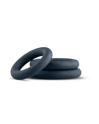 Set de 3 cockrings Boners Silicone 9mm pas cher