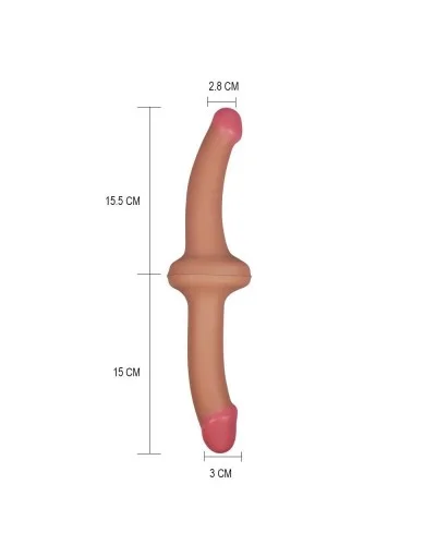 Double Gode Duo Dong 14 x 3cm pas cher