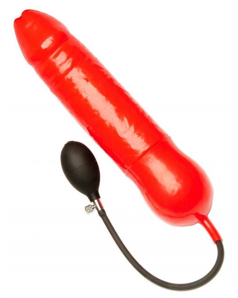 Gode gonflable Couleur rouge 30 x 7cm pas cher