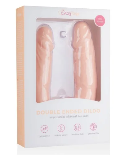 Double gode rEaliste 40 x 4 cm pas cher