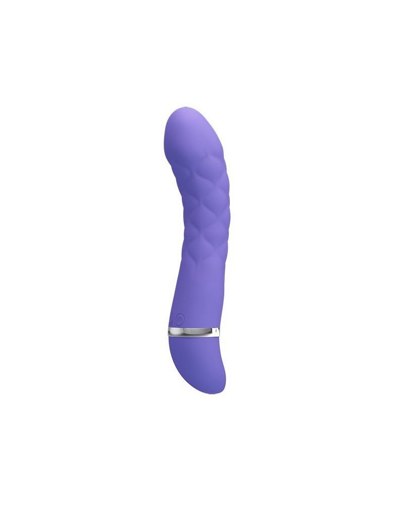 Vibromasseur Truda 19.5 x 3.5cm - Violet pas cher